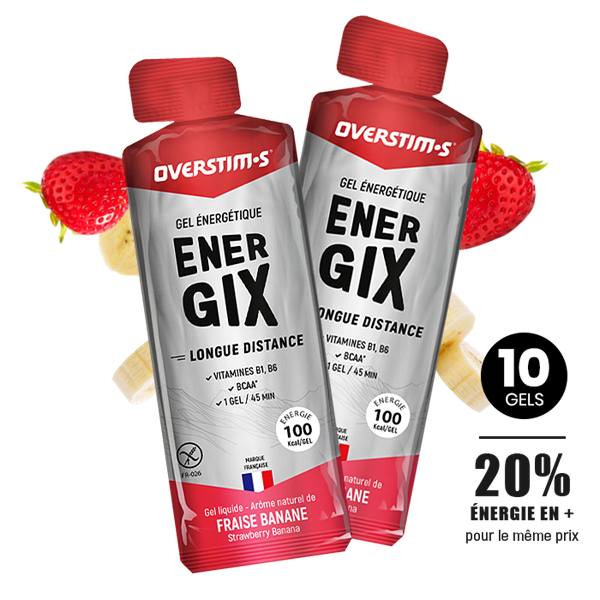 OVERSTIM.S Energix duurvermogengel - Aardbei banaan - 10 x 34g