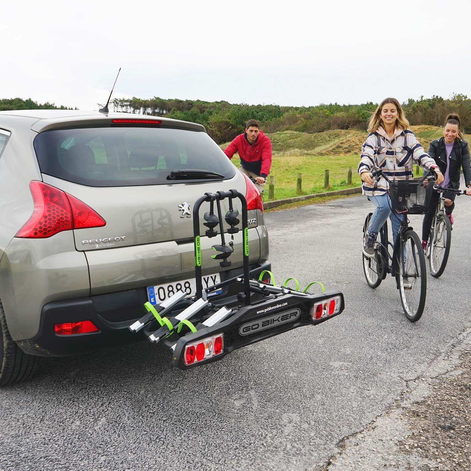 Porte-vélos GO BIKER RANGER - 3 vélos - pliable - 15 kg/rail - antivol 3/7