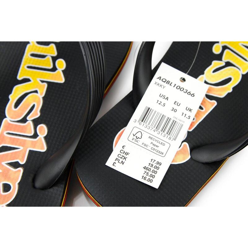 Tongs Noir/Orange Enfant Quiksilver Molokai Fineline