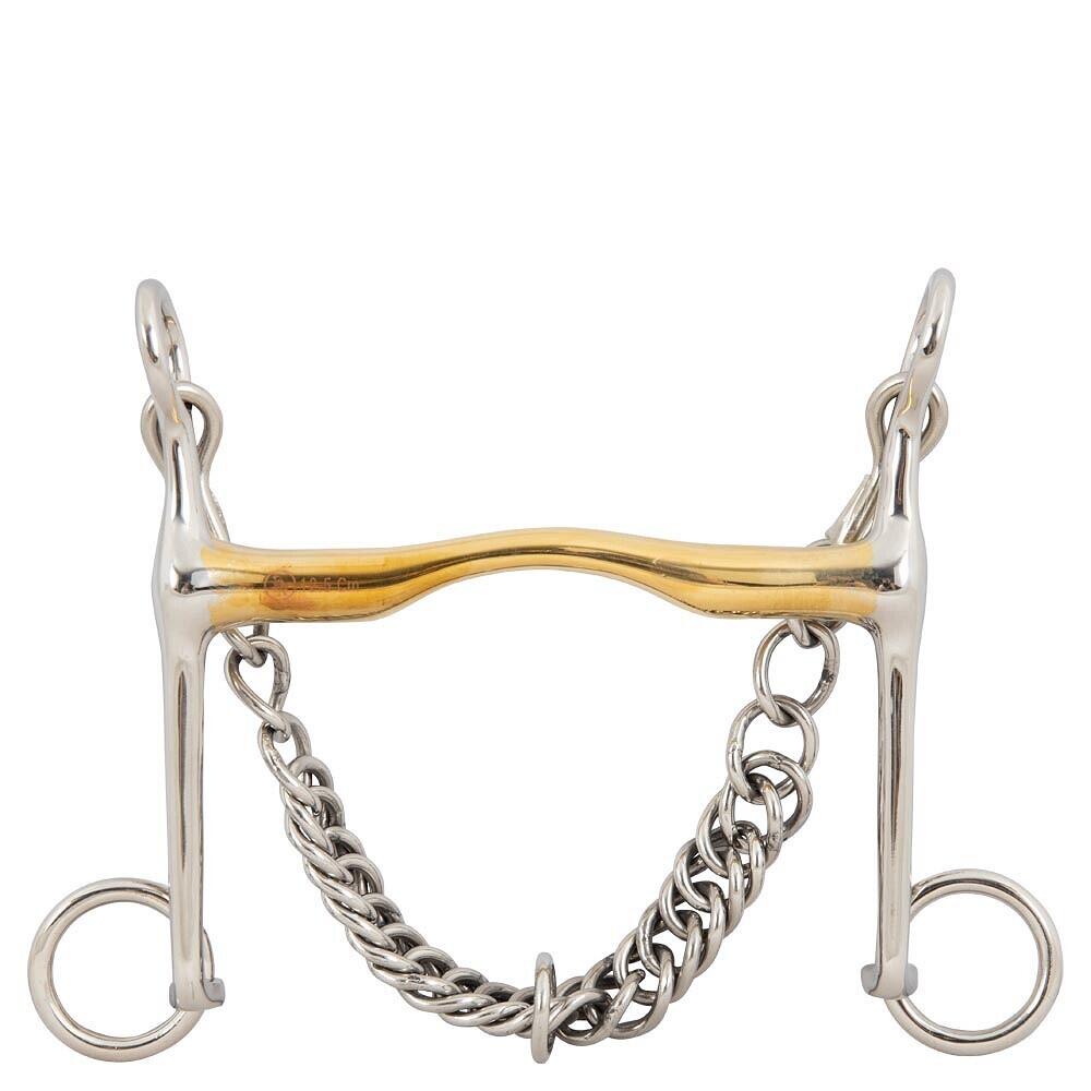 BR Zaumzeuggebiss für Pferde BR Equitation Soft Contact 14mm shanks 140mm