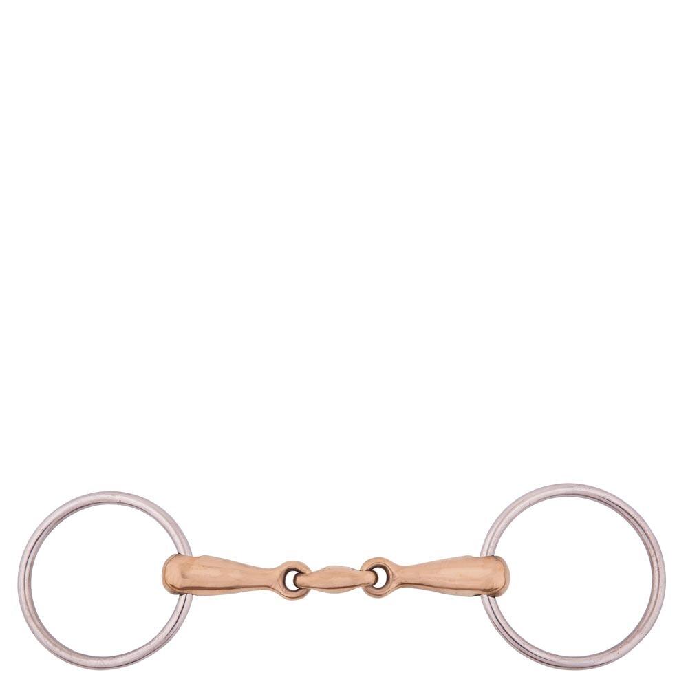 Double bit for solid stainless steel horse BR Equitation Cuprion
