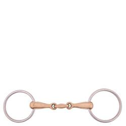 Mors double brisures pour cheval massif inox BR Equitation Cuprion