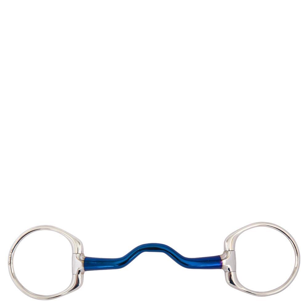 Br - Mors Olive Pour Cheval Droit Incurvé Br Equitation - Mors - Bleu|gris - Decathlon