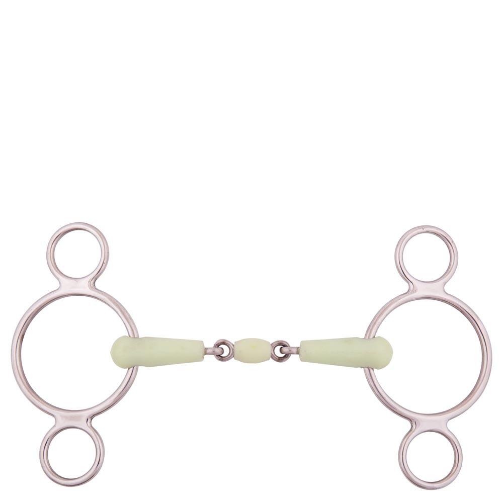 3 ring bit for adjustable horse double break BR Equitation Apple Mouth