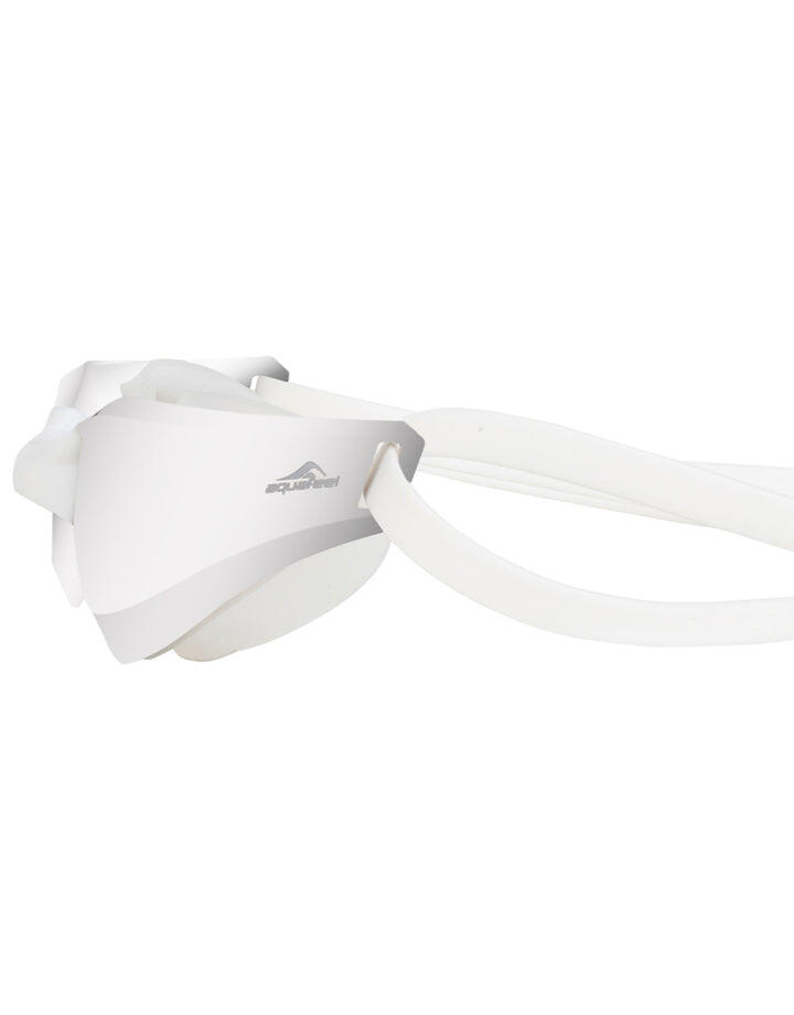 AQUAFEEL Schwimmbrille Ultra Cut Mirrored weiß, verspiegelt, transparentes Band 4/5