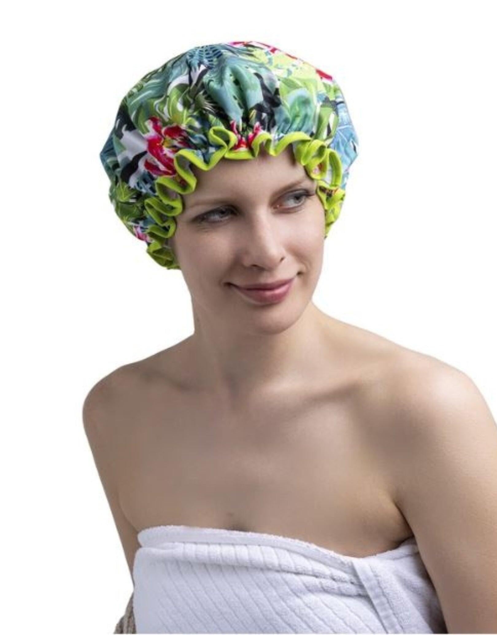 Fashy Classic Multi-Coloured Shower Cap - Pack of 5 4/4