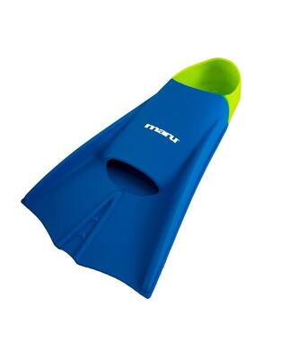 Maru short blade fins - blauw/lime - maat uk 5-7/38-41
