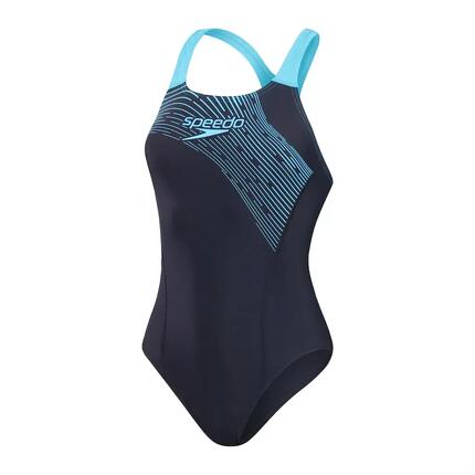 Maillot de bain femme Speedo Medley Logo marine/bleu
