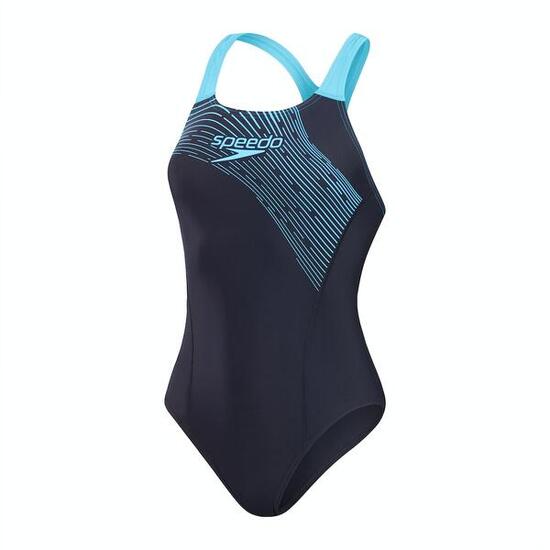 Maillot de bain femme Speedo Medley Logo marine/bleu