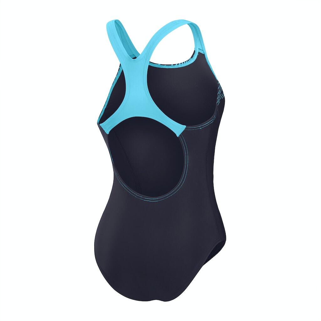 Speedo Dames Badpak Medley Logo Navy/Blauw 2/7