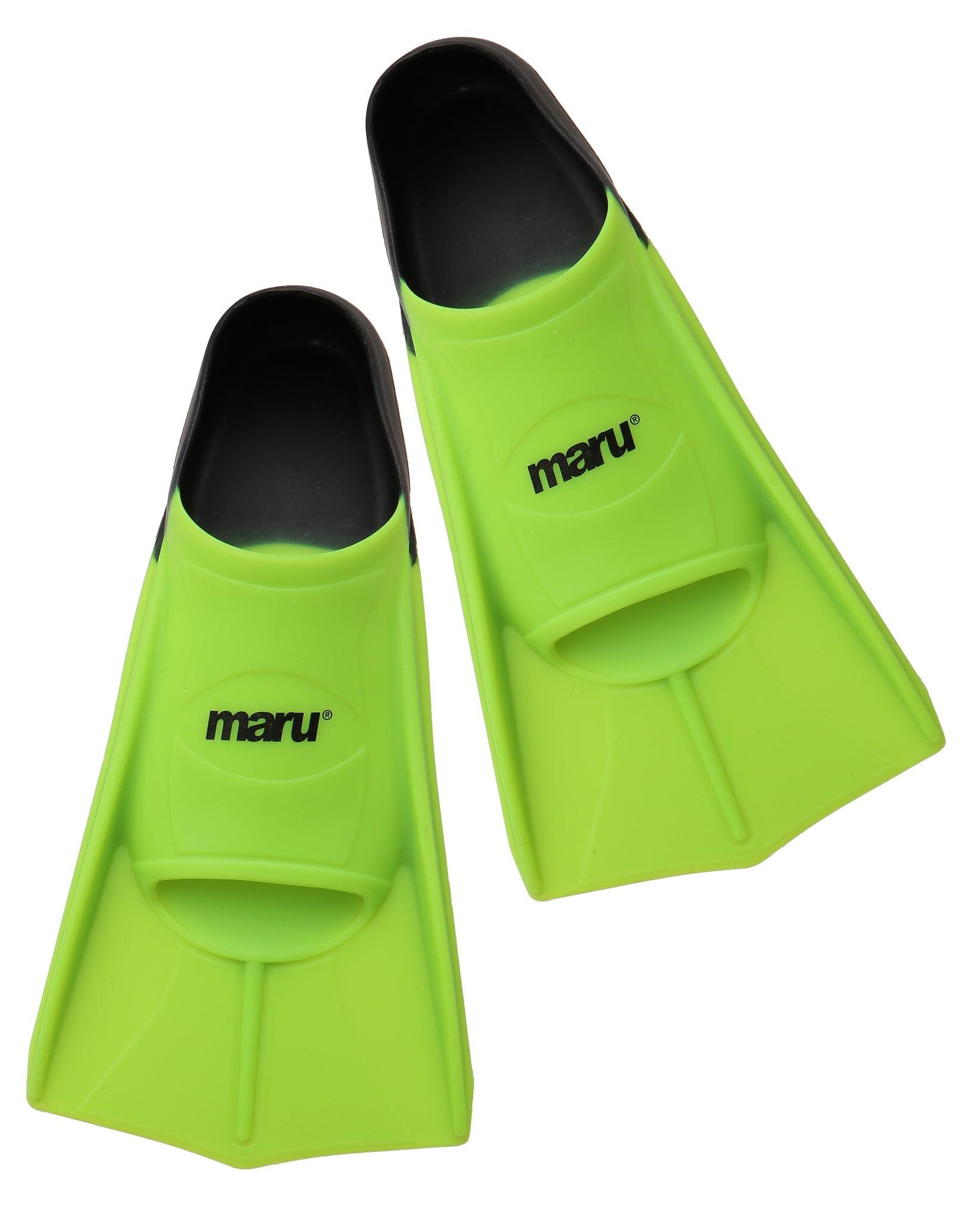 MARU Maru Training Fins - Lime/Black