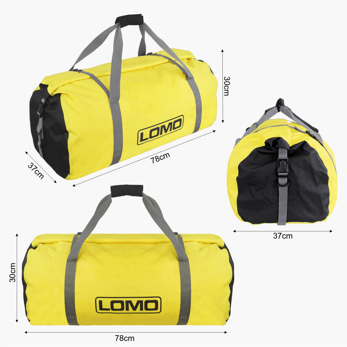 Lomo 60L Dry Bag Holdall Yellow LOMO Decathlon