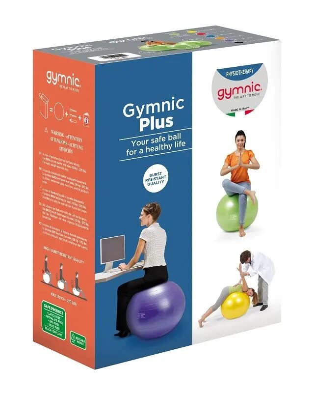 Gymnic Plus Palla fitness antiscoppio Ø 75 cm gialla 5/7