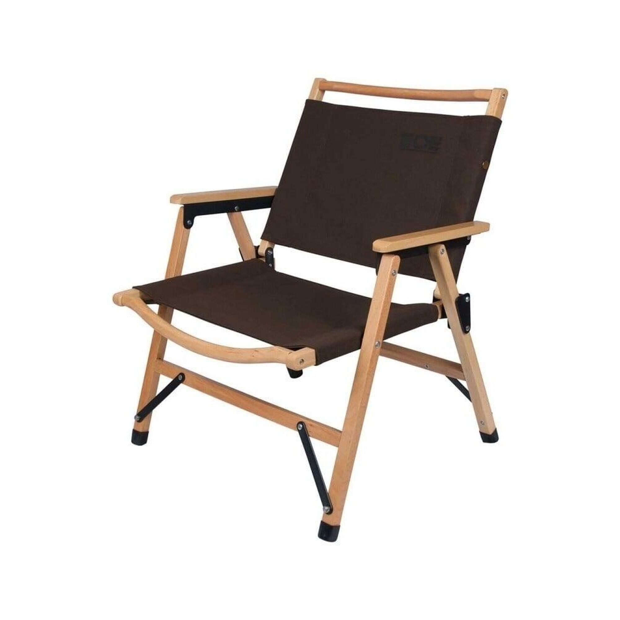 Eifel Outdoor Equipment Chaise pliante en hêtre - Chocolat