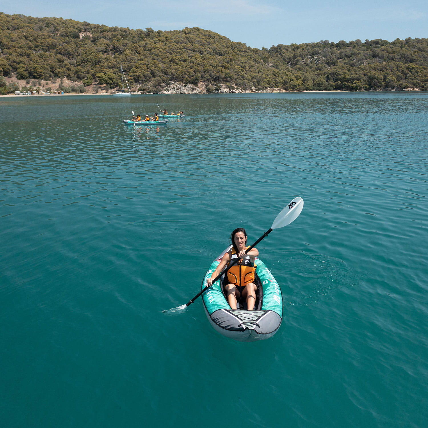 Kajak pompowany AQUA MARINA LAXO 285 2022 + Pompka elektryczna STAR 6 5/5