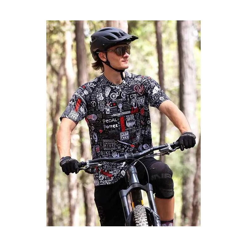 Camiseta técnica MTB Hombre Graffiti 3/4