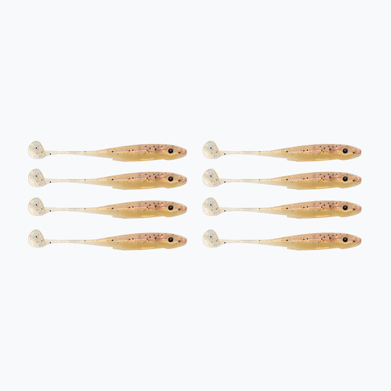 SHAD GUNKI WHIZ 7,6 CM, GHOST ZANDER 8 BUC / PLIC