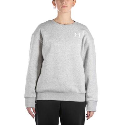 Under Armour Essential Fleece Crew Graues Sweatshirt Dame
