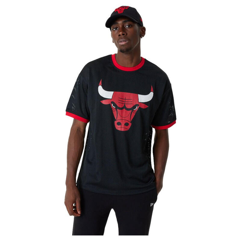 Camisetas para Hombre New era Logo mesh bulls Negro