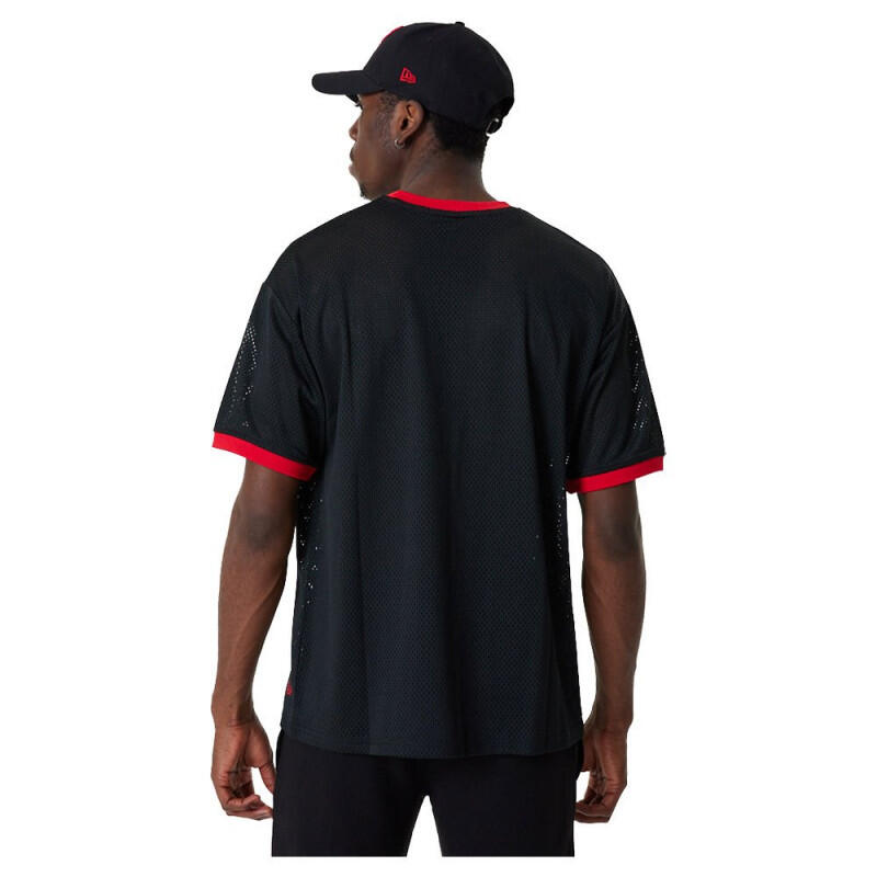 Camisetas para Hombre New era Logo mesh bulls Negro