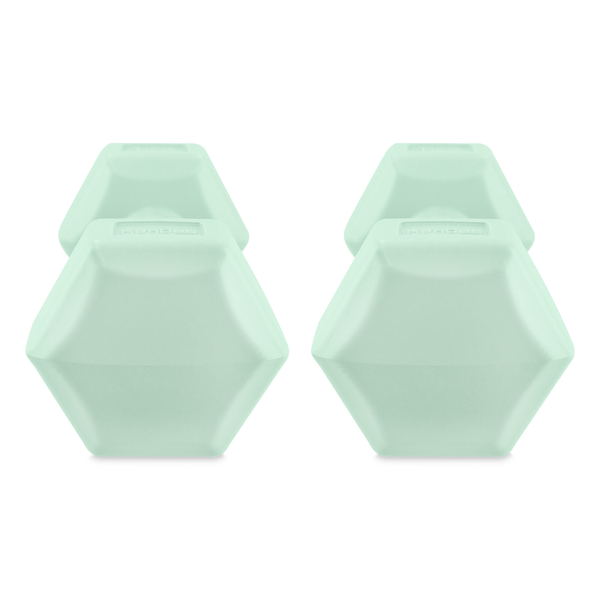 Hexagonale halters set 2x 1kg lichtgroen MONSTER 3/7