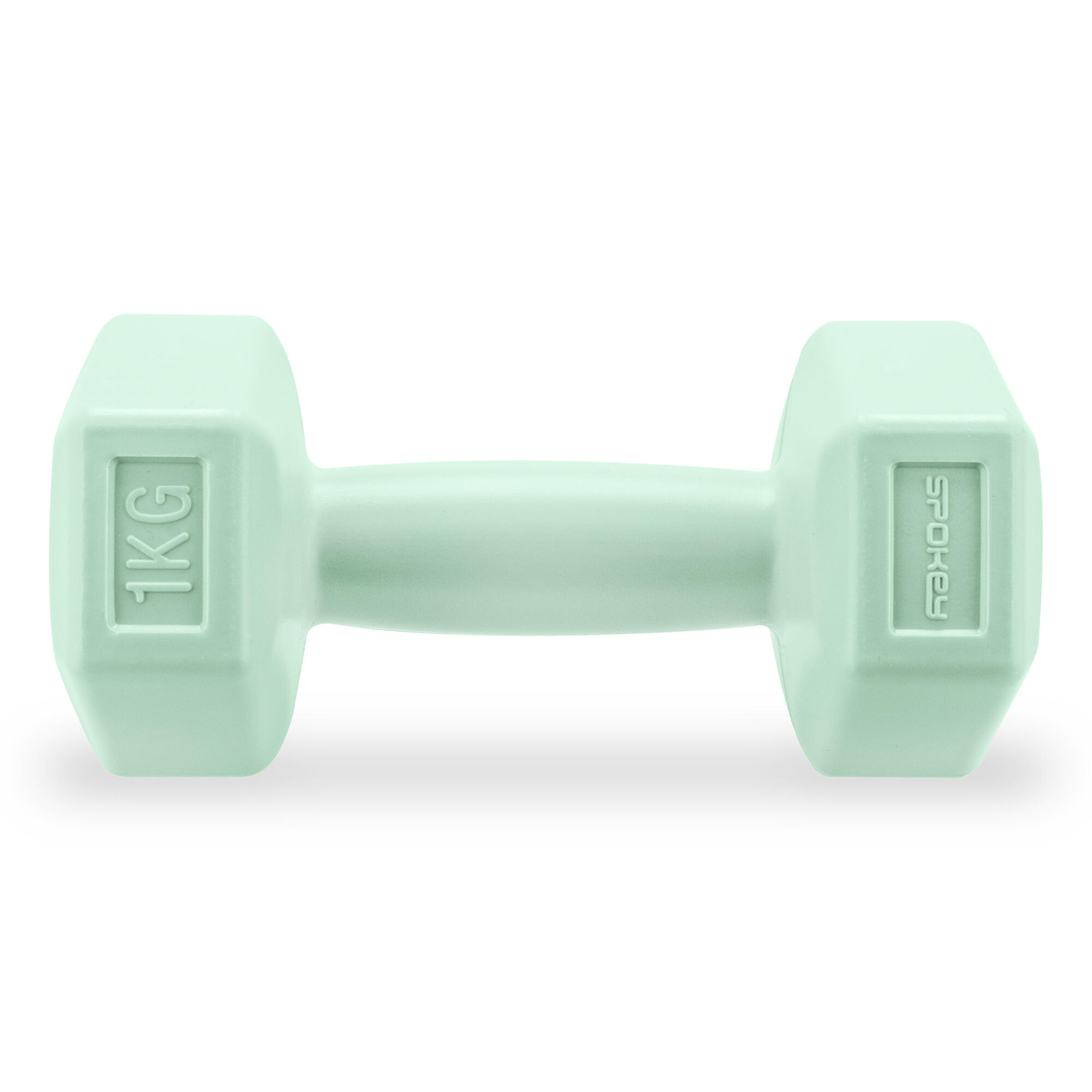 Hexagonale halters set 2x 1kg lichtgroen MONSTER 4/7