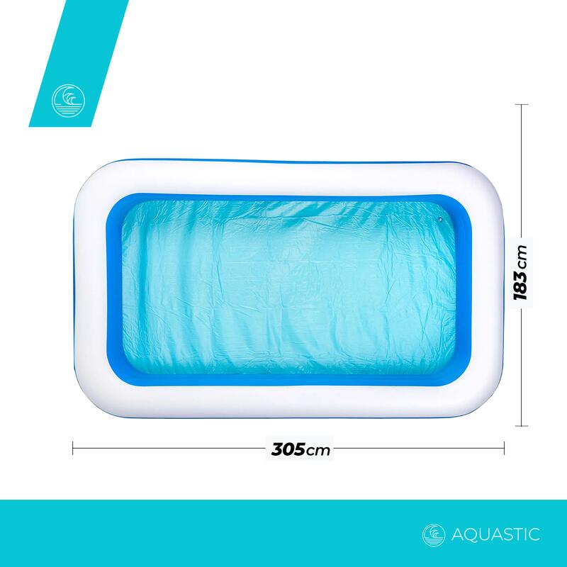 Piscina Înot Copii Gonflabilă Aquastic, Albastru