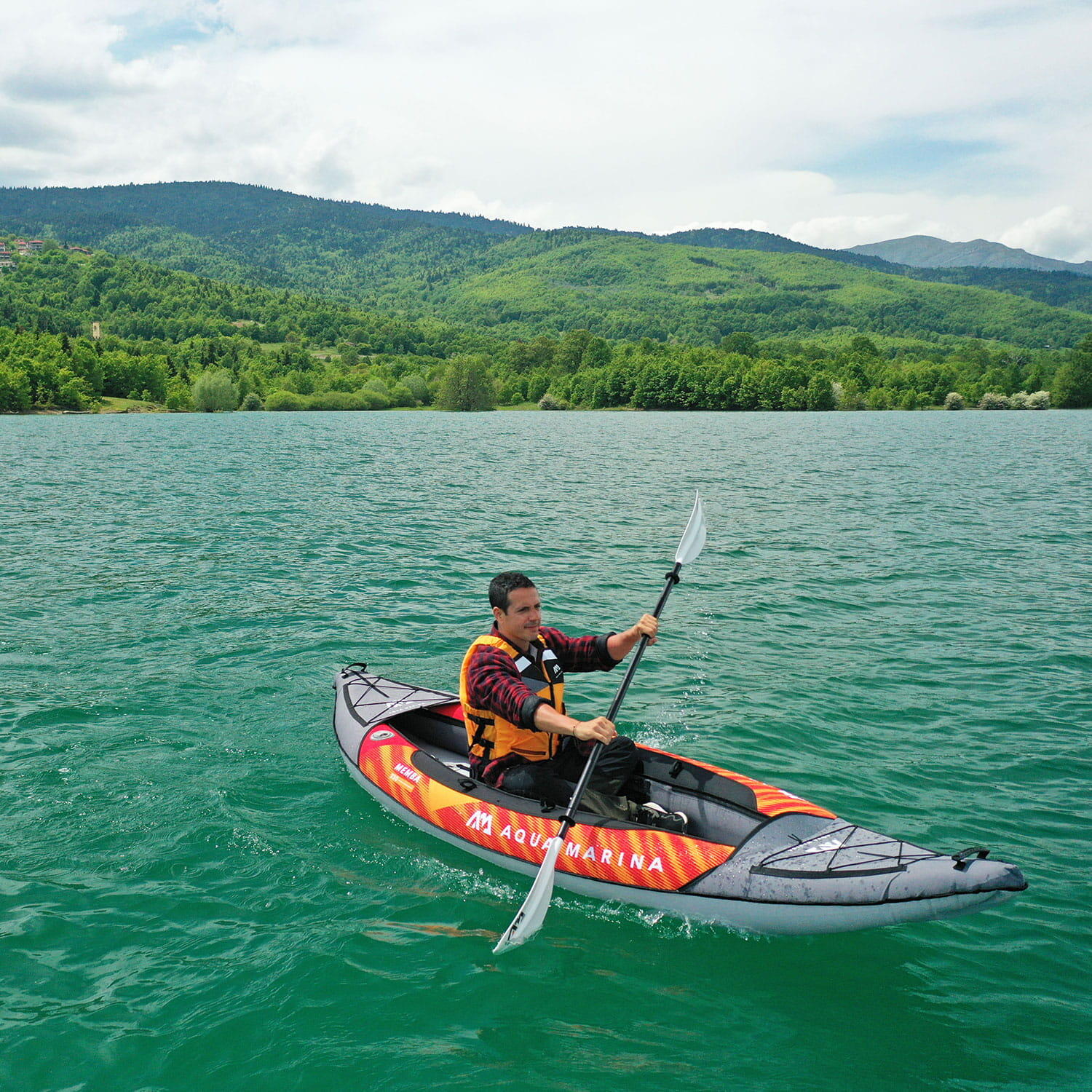 Kajak Pompowany AQUA MARINA MEMBA 330 2022 + Pompka elektryczna STAR 6 5/5