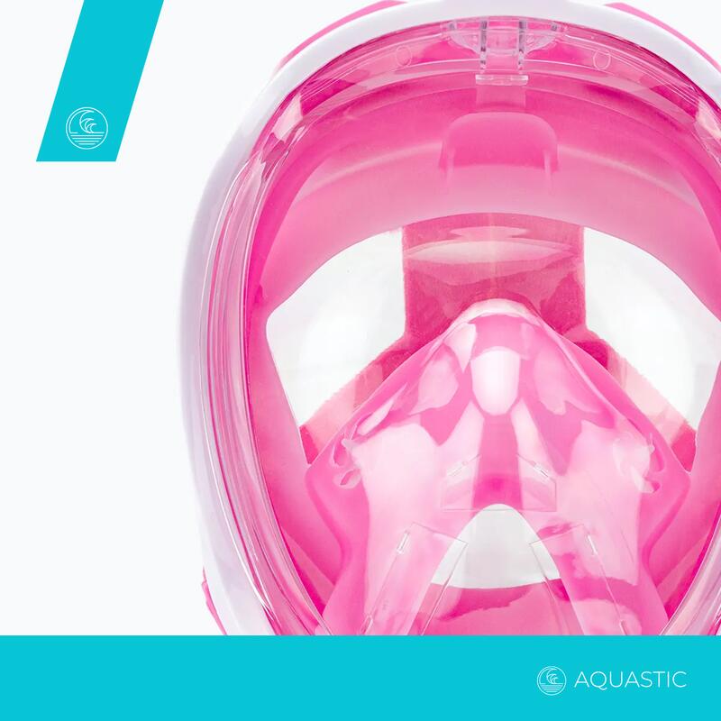 Maska pełnotwarzowa do snorkelingu dziecięca AQUASTIC