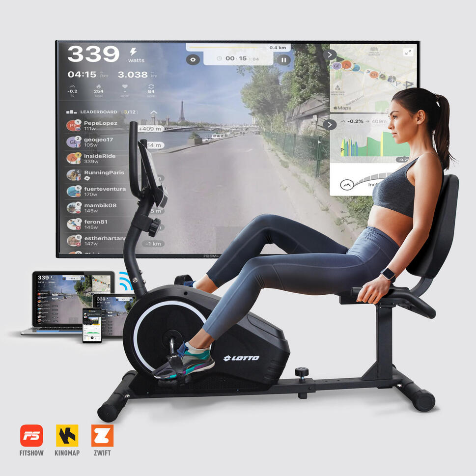 Rower magnetyczny fitness recumbent Lotto Comodo 300.