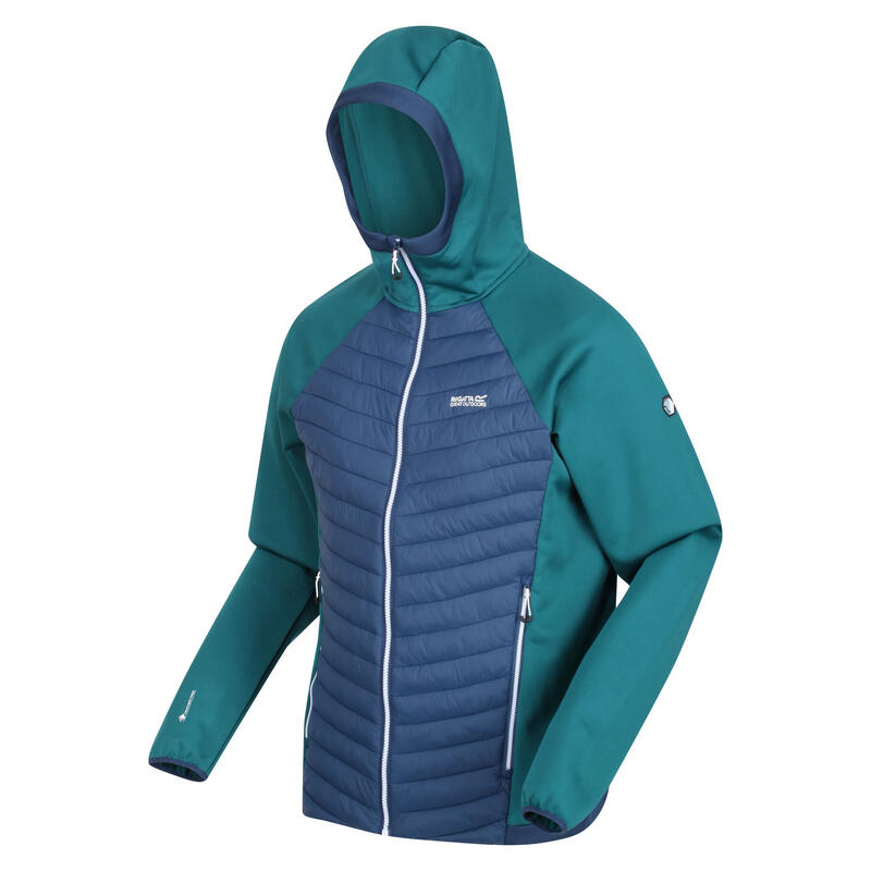 Giacca Leggera Uomo Regatta Andreson VII Hybrid Blu Ammiraglio Verde Pacifico