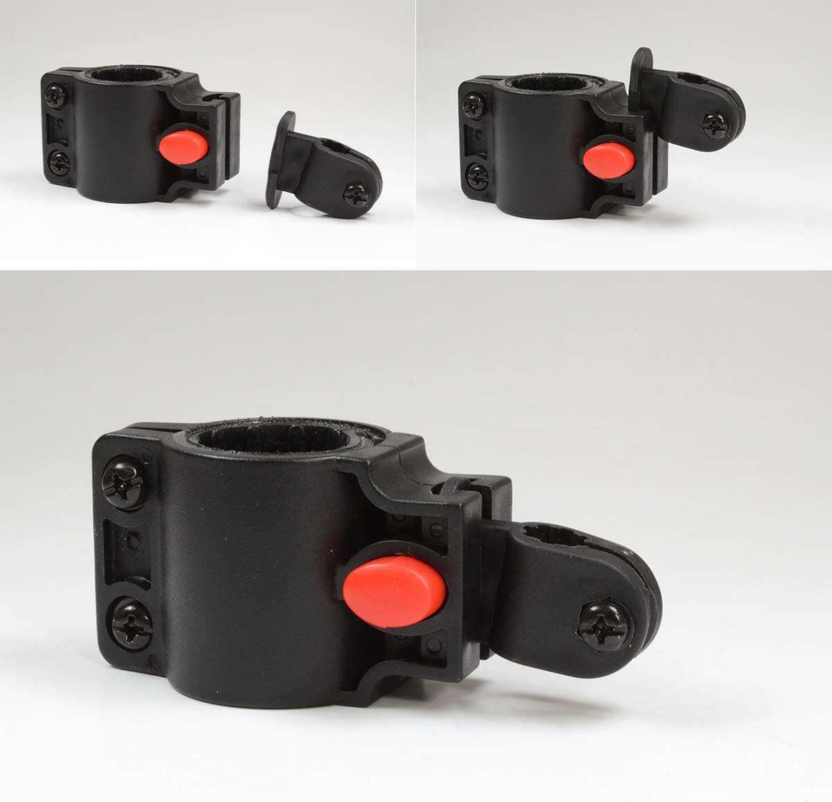 8350EURDPRO Support d'antivol pour cadre de vélo universel, Noir, De 6 à 10 mm 4/5