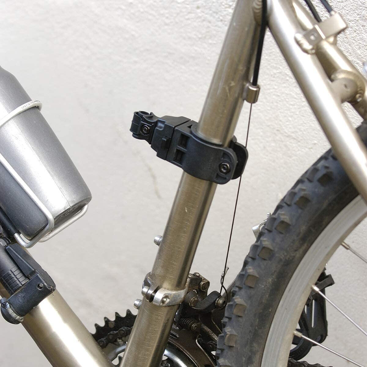 8350EURDPRO Support d'antivol pour cadre de vélo universel, Noir, De 6 à 10 mm 5/5