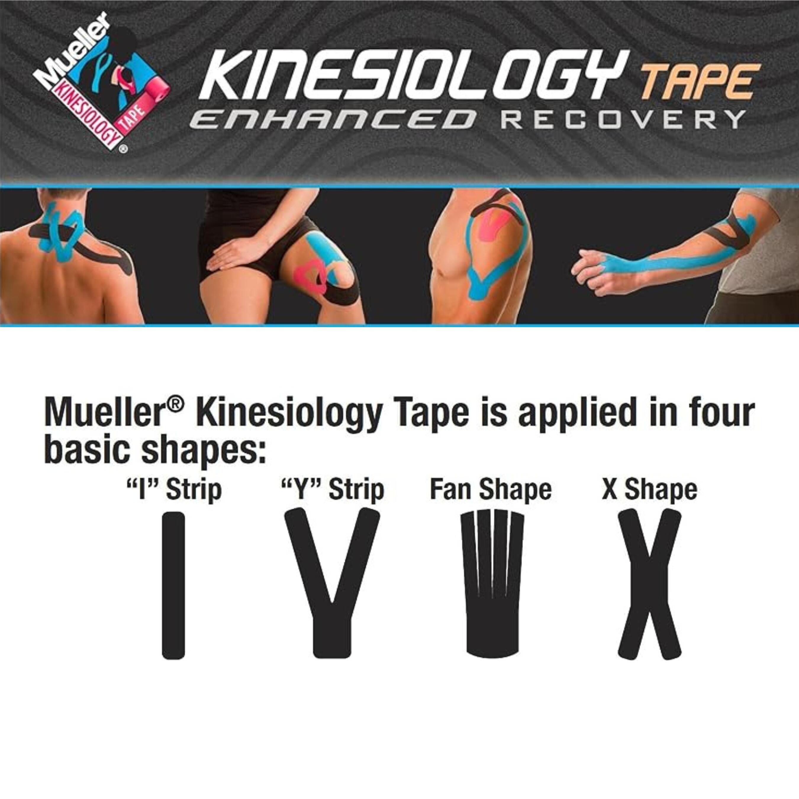 Mueller Kinesiology Tape 5cmx5m Beige Roll x 6