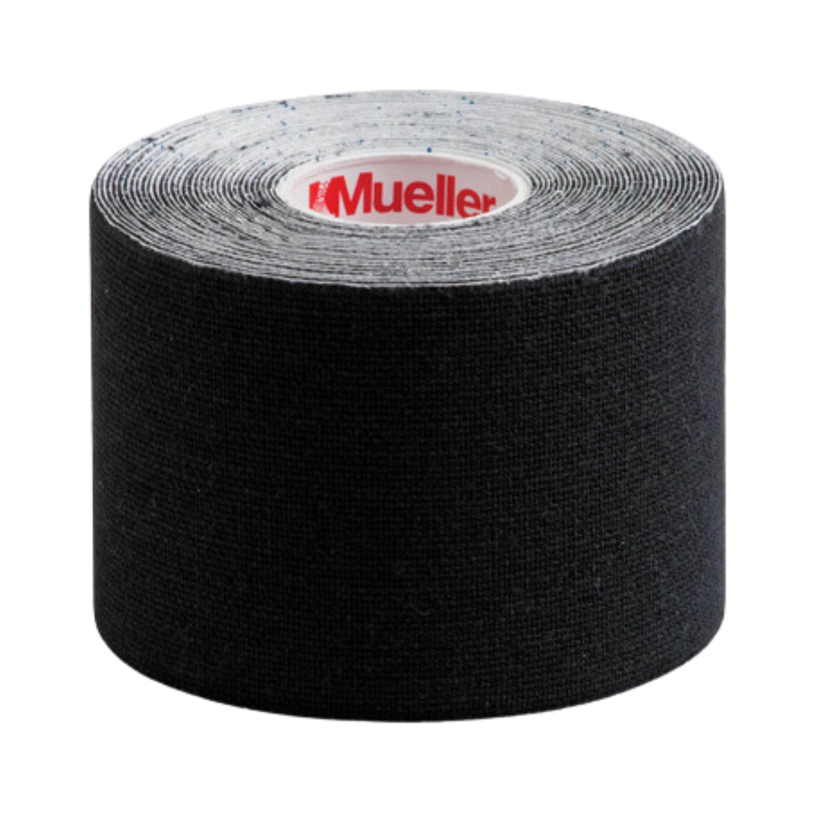 Mueller Kinesiology Tape Latex Free Cotton 5cm X 5m (Pack of 3) Black MUELLER Decathlon