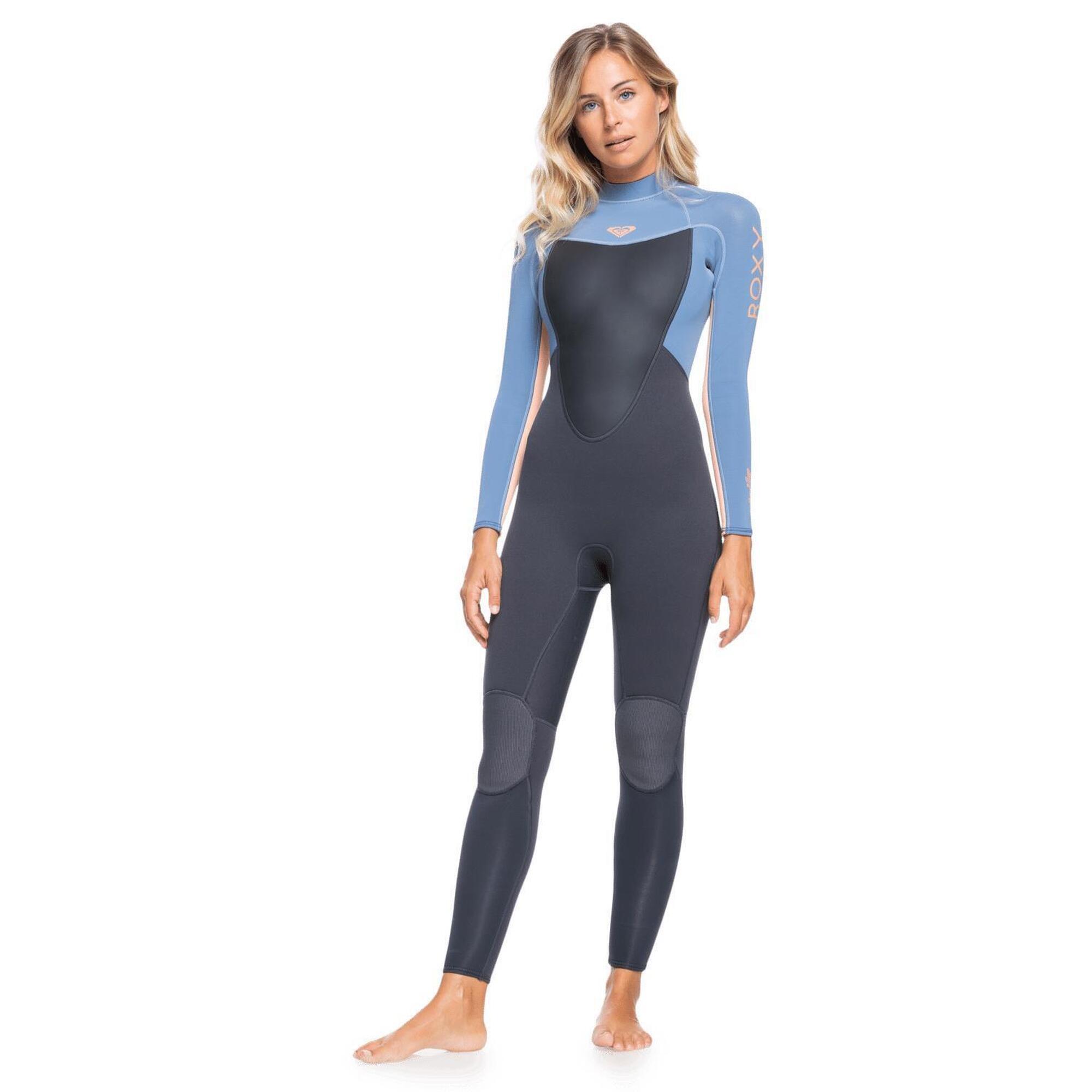 Roxy - Roxy Combinaison De Plongée  -  Femmes  -  Prologue 3/2mm Bz - Combinaison Néoprène - Gris|jaune|orange - 36 Xs - Decathlon