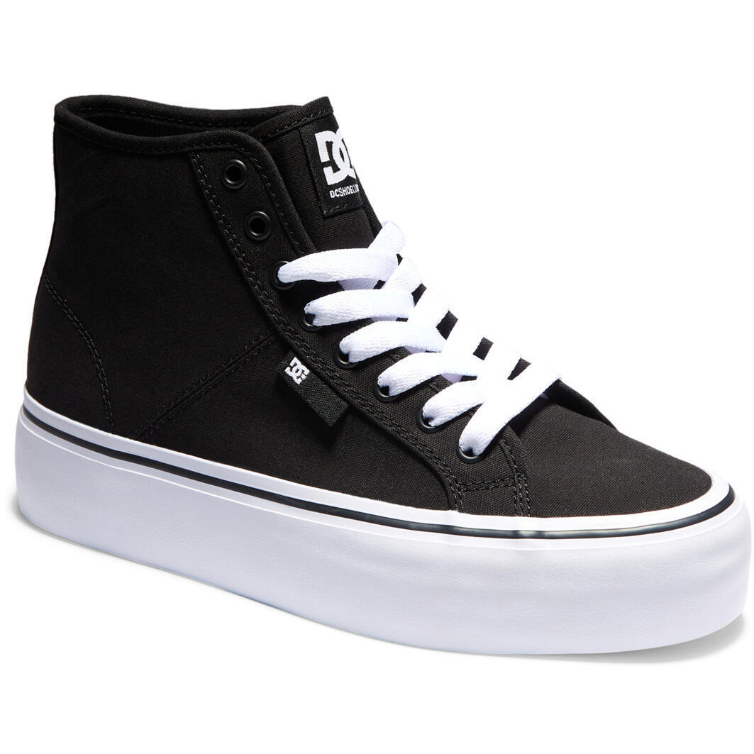 Zapatillas DC Shoes Manual Hi Platform High-Top Shoes, Negro, Mujer 3/5