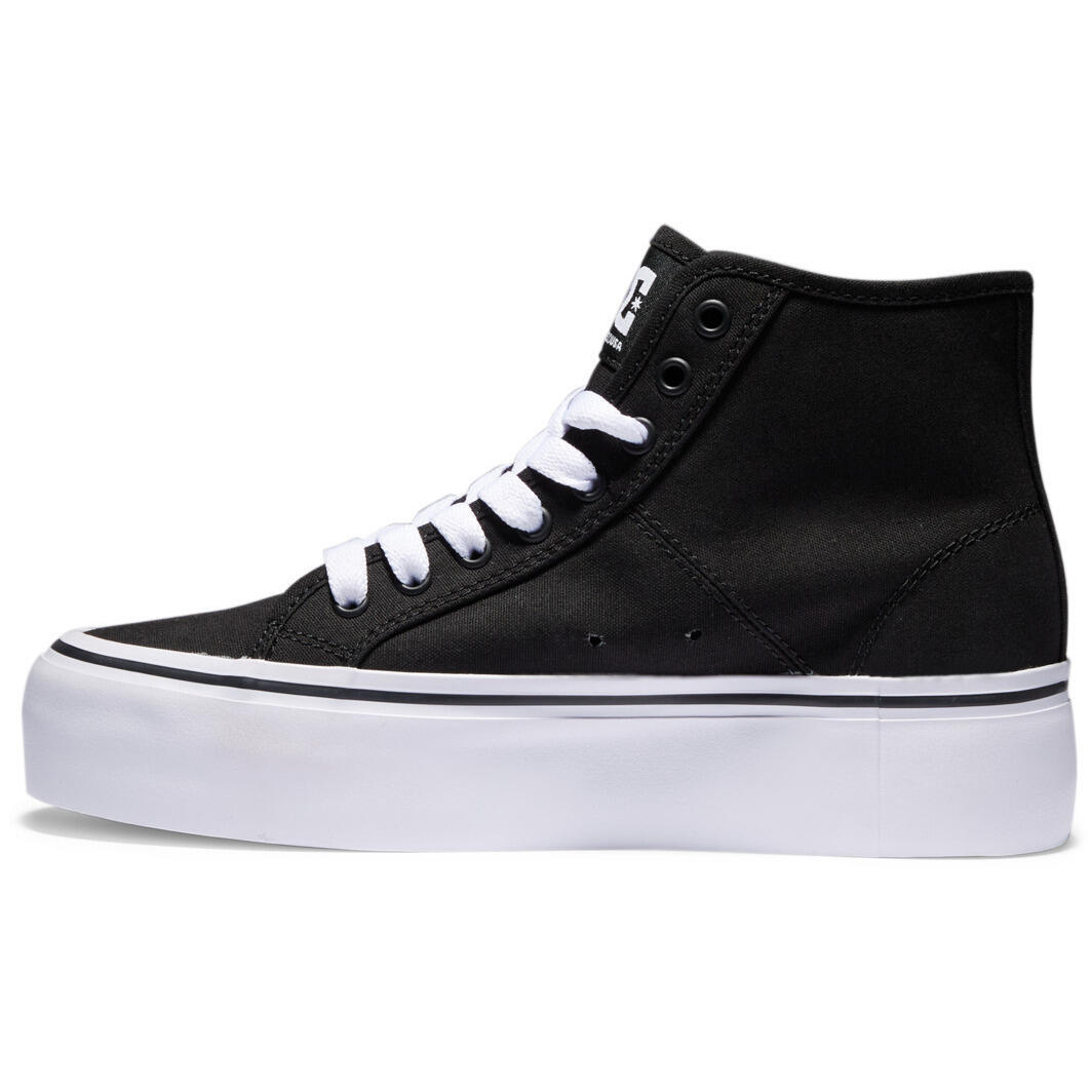 Zapatillas DC Shoes Manual Hi Platform High-Top Shoes, Negro, Mujer 4/5