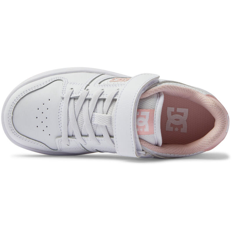 Pantofi sport copii DC Shoes Manteca 4 V Shoe Wpn, Alb
