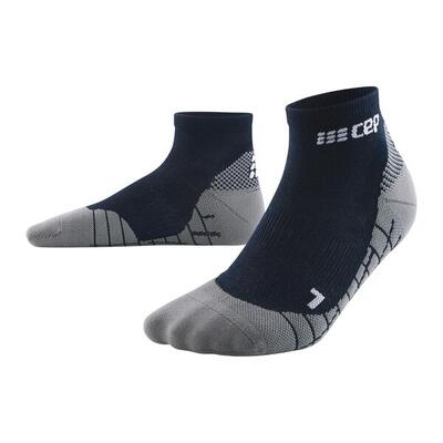 Cep hiking light merino low-cut compressie - diep blauw/zwart - heren