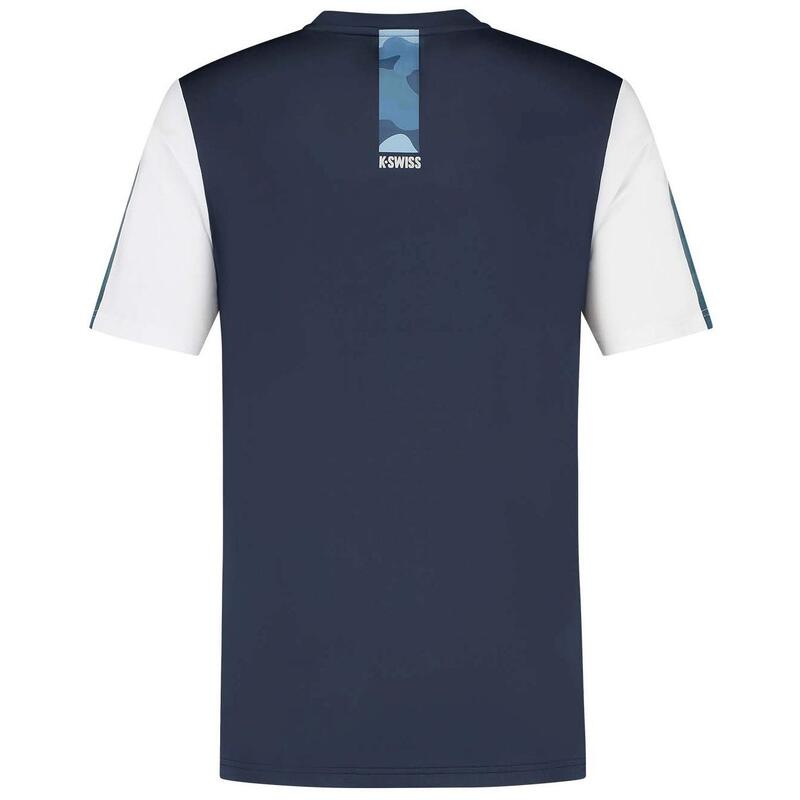 Camiseta Hypercourt Crew 3 de tenis y pádel hombre K-Swiss azul