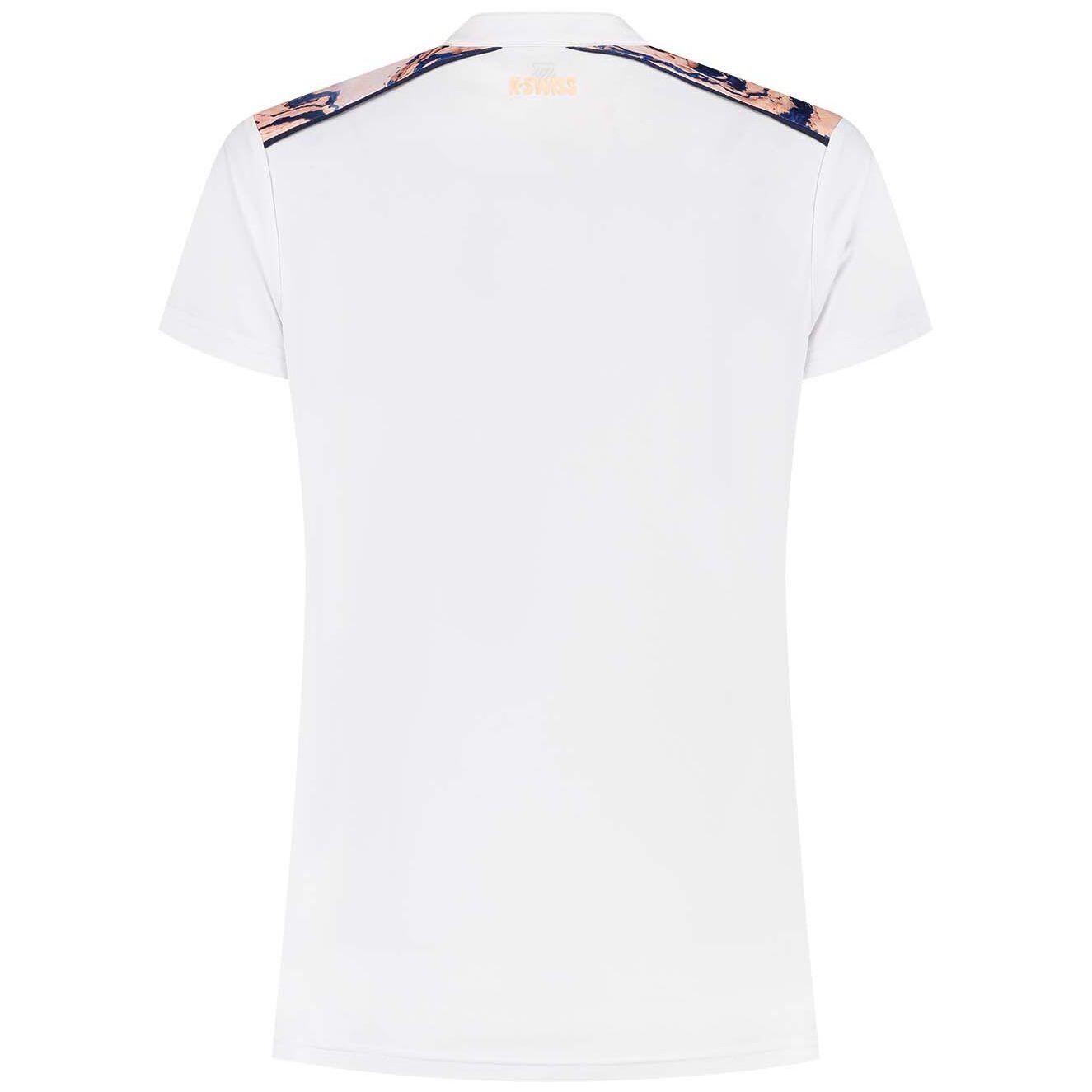 Camiseta Hypercourt Advntg 3 de tenis y pádel mujer K-Swiss blanco 2/3