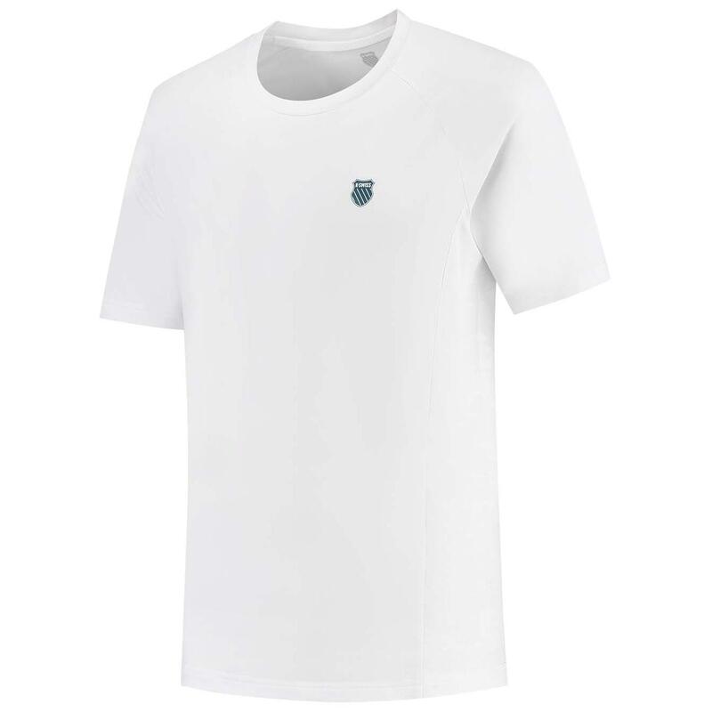 Camiseta Hypercourt Print Crew 4 de tenis y pádel hombre K-Swiss blanco
