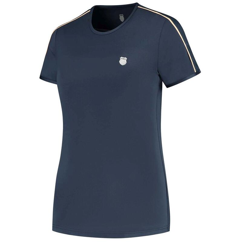 Camiseta Hypercourt Crew 3 de tenis y pádel mujer K-Swiss azul