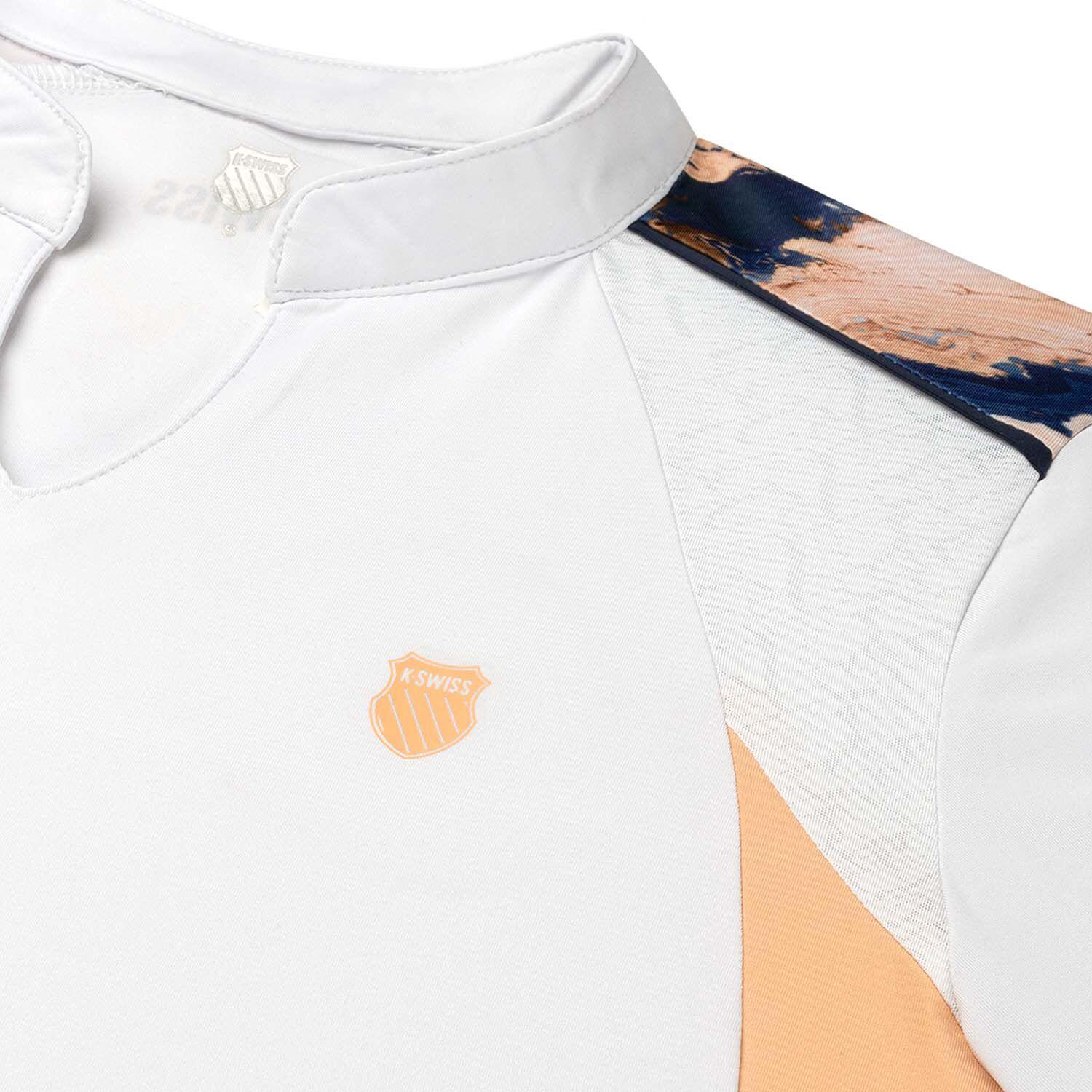 Camiseta Hypercourt Advntg 3 de tenis y pádel mujer K-Swiss blanco 3/3