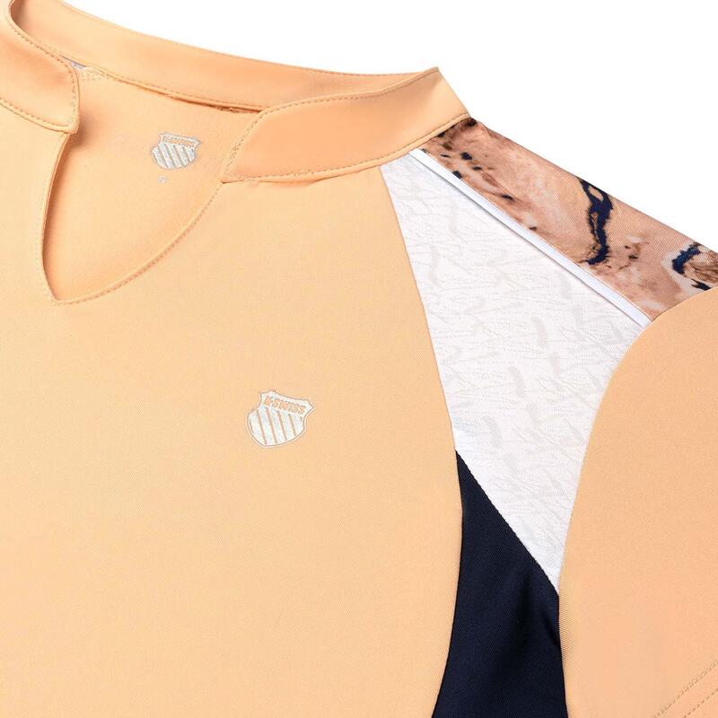 Camiseta Hypercourt Advntg 3 de tenis y pádel mujer K-Swiss naranja