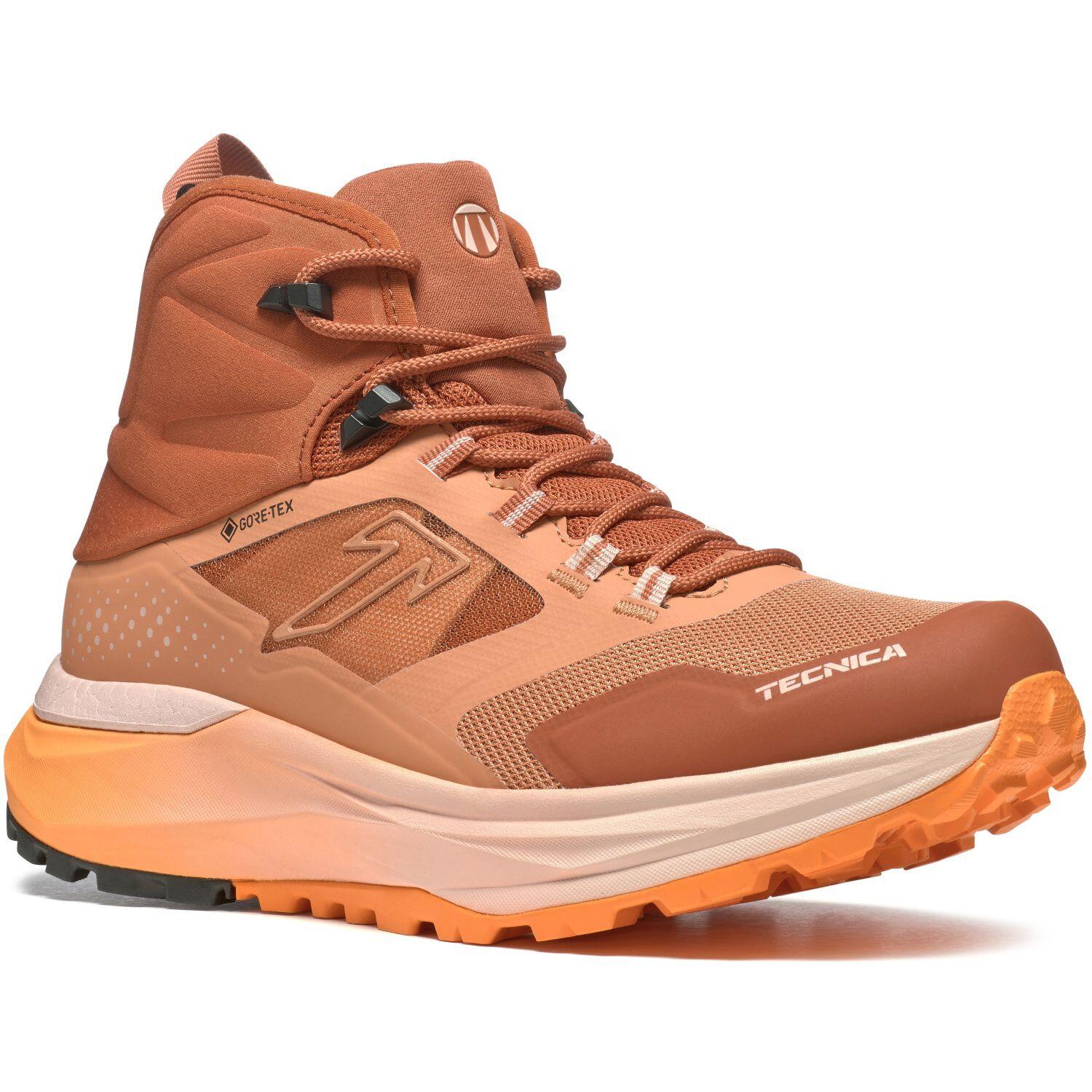 Tecnica - Chaussures De Randonnée Femme Tecnica Agate S Mid - Chaussures De Sport - Marron|orange - 41,5 - Decathlon