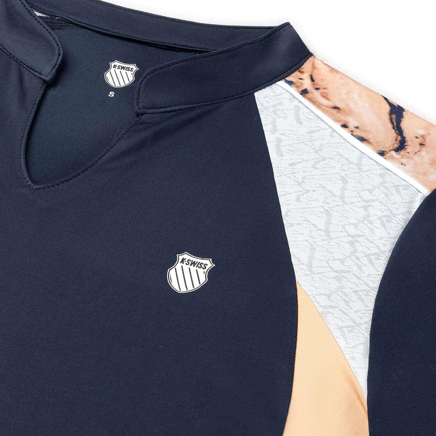 Camiseta Hypercourt Advntg 3 de tenis y pádel mujer K-Swiss azul 3/3