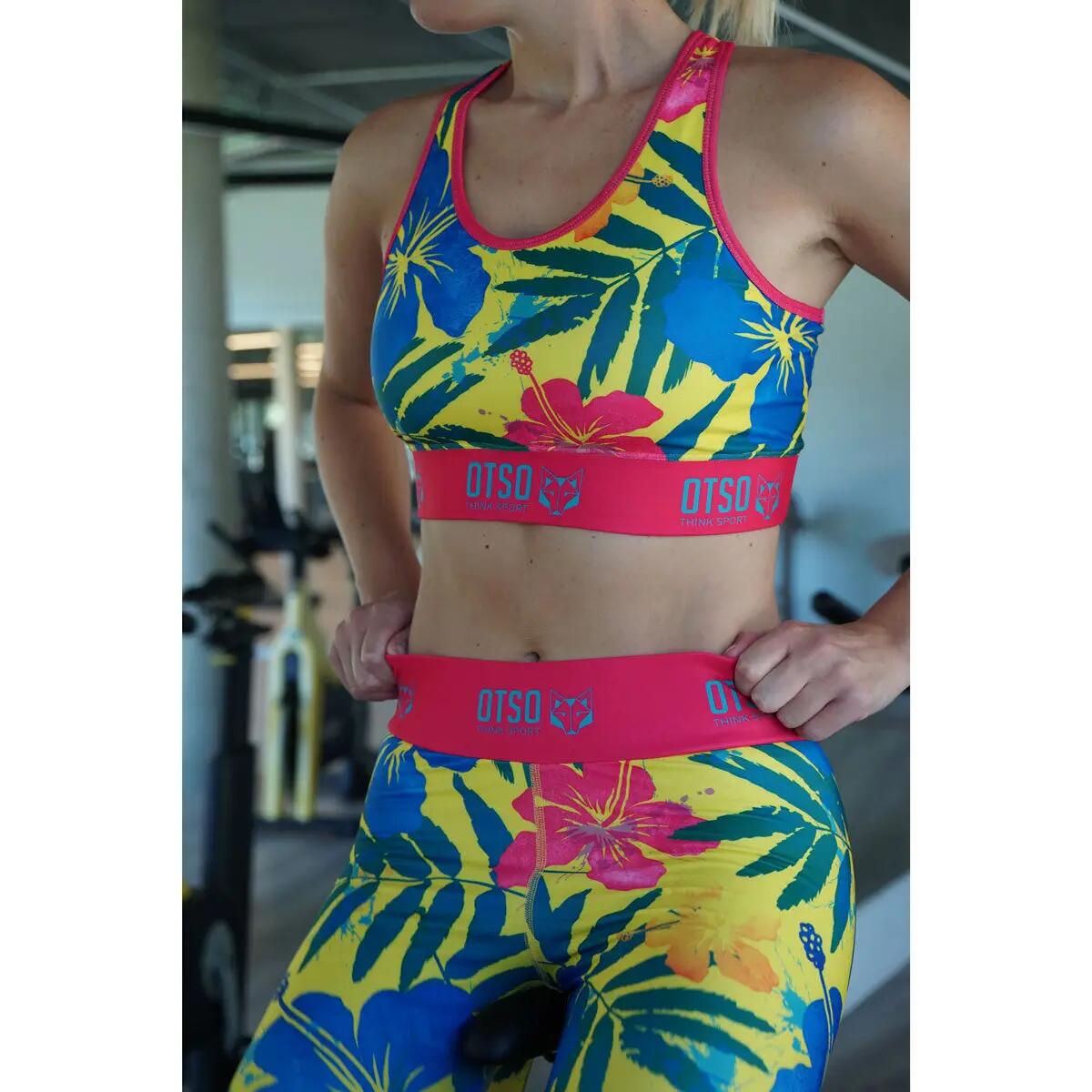 Haut de sport - Floral 3/4