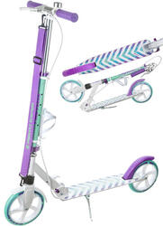 Trottinette pliante Pastelle Pro avec frein et amortisseur 200mm Raven